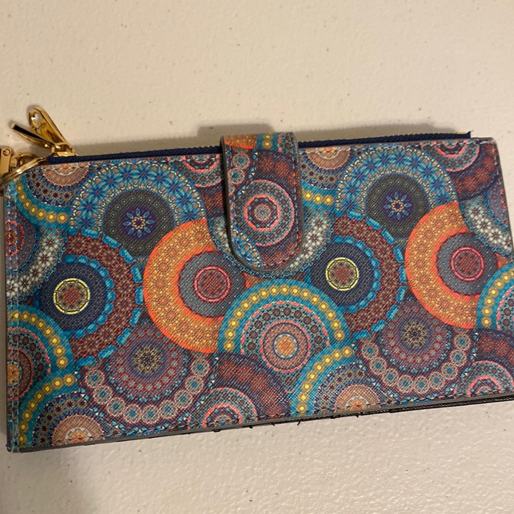 Boho decorated wallet